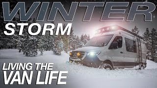 Winter Storm In The Mountains - Living The Van Life