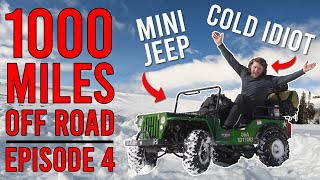 Will the mini jeep make it to Moab? Ep4: Snow, camping, 10,000ft.